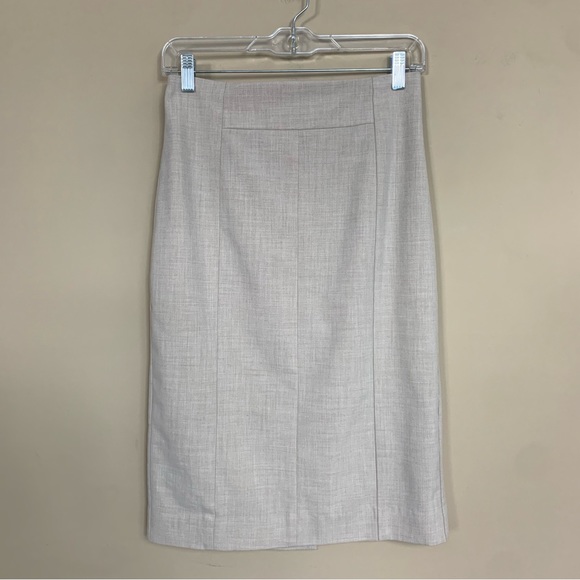 Worthington Crosshatch Light Tan Skirt Suit Set - Picture 10 of 15